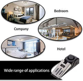 Anti-Theft Door Stop Alarm Adjustable Sensitivity Black